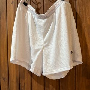 Champion White Athletic Shorts with Breathable Fabric